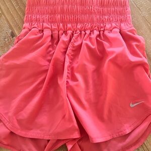Nike Pink Athletic Shorts Lightweight Elastic Waist